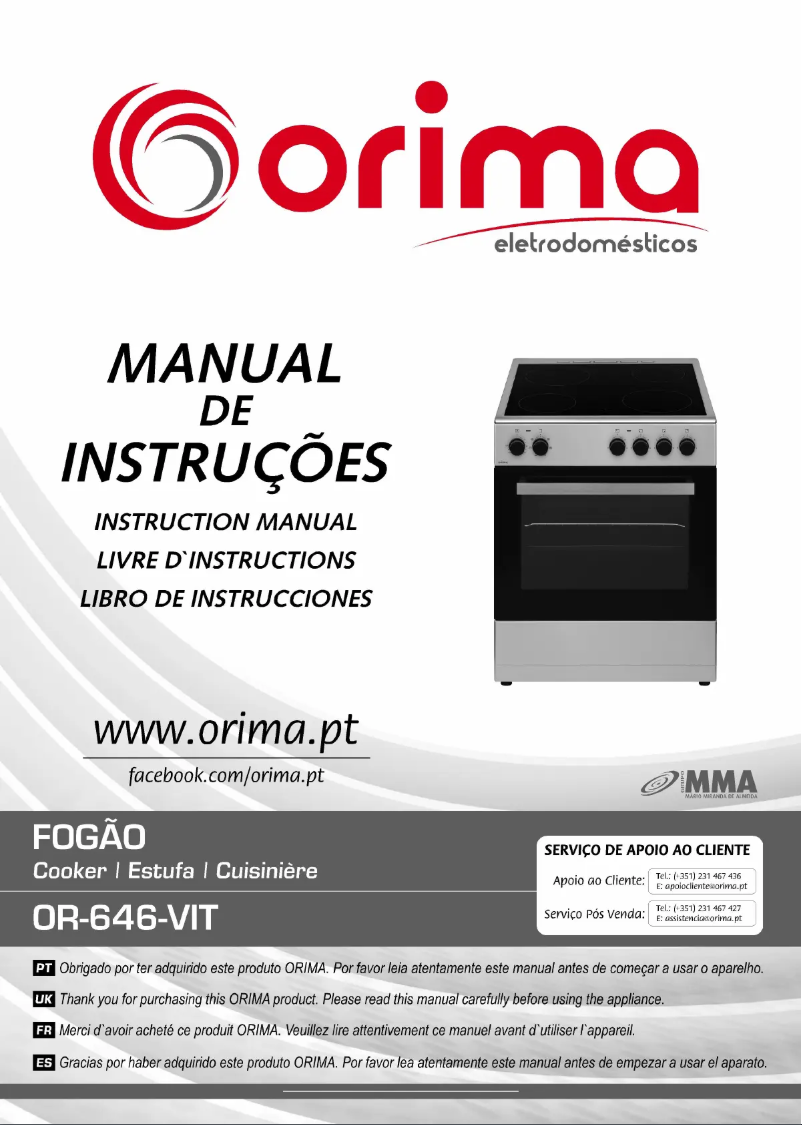 Página 1 del manual Manual de usuario Orima OR 646 VIT