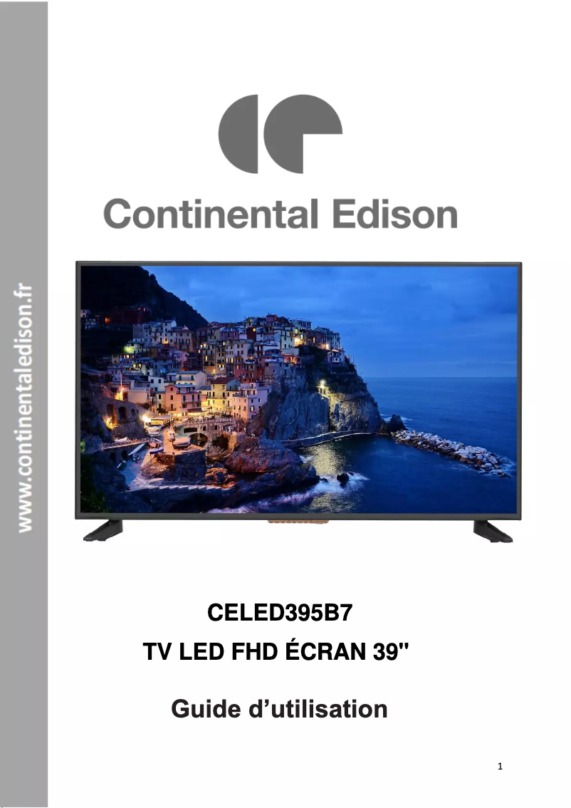 Imagen de la primera página del manual del dispositivo CELED395B7