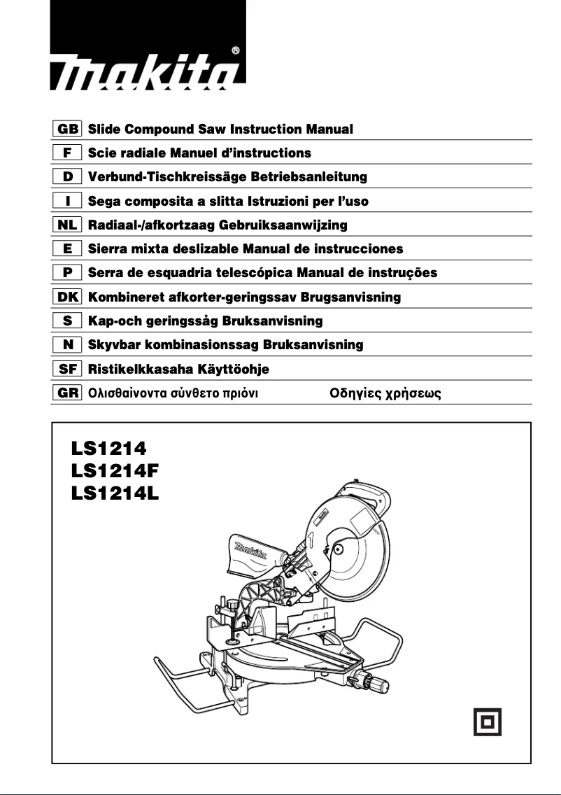Página 1 del manual Manual de usuario Makita LS1214F