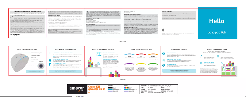 Página 1 del manual Manual de usuario Amazon Echo Pop Kids