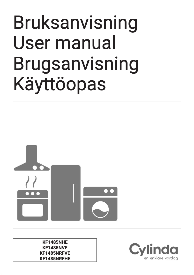 Página 1 del manual Manual de usuario Cylinda KF1485NRFHE