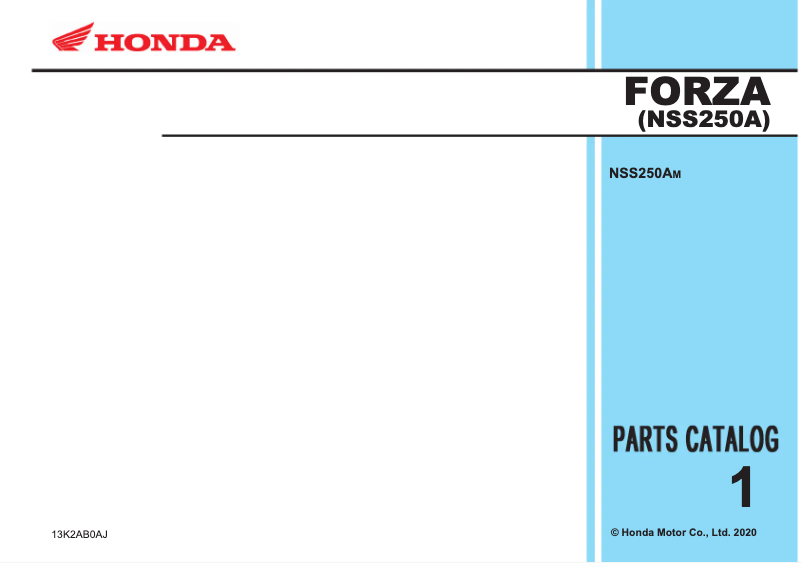 Página nº 1 - Manual de usuario Honda Forza 250 (2021)
