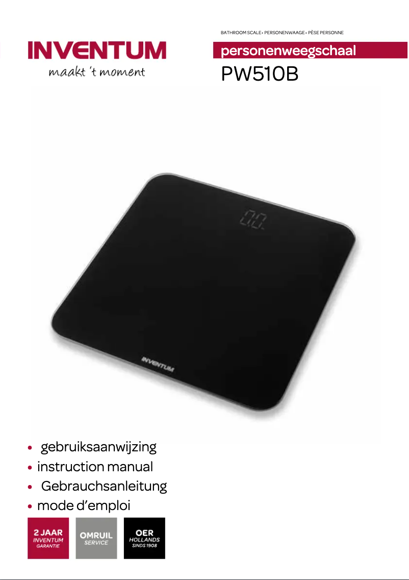 Imagen de la primera página del manual del dispositivo PW510B