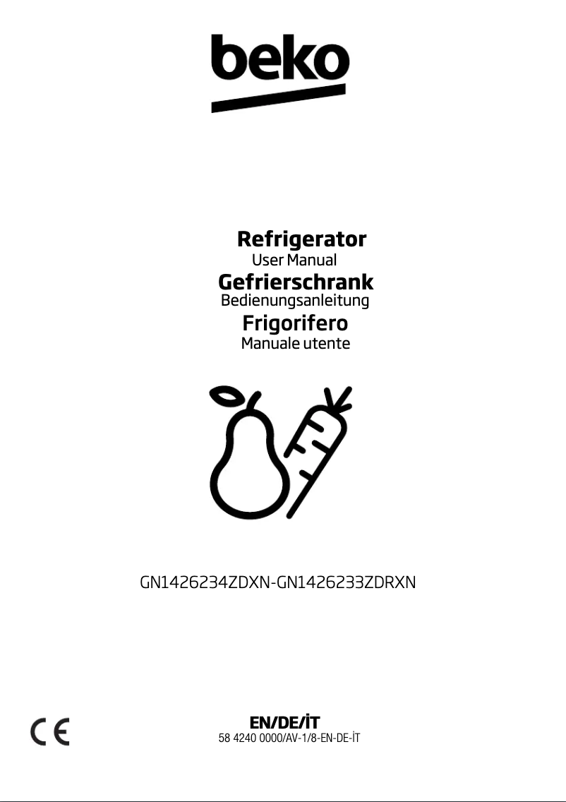 Imagen de la primera página del manual del dispositivo GN1426234ZDXN