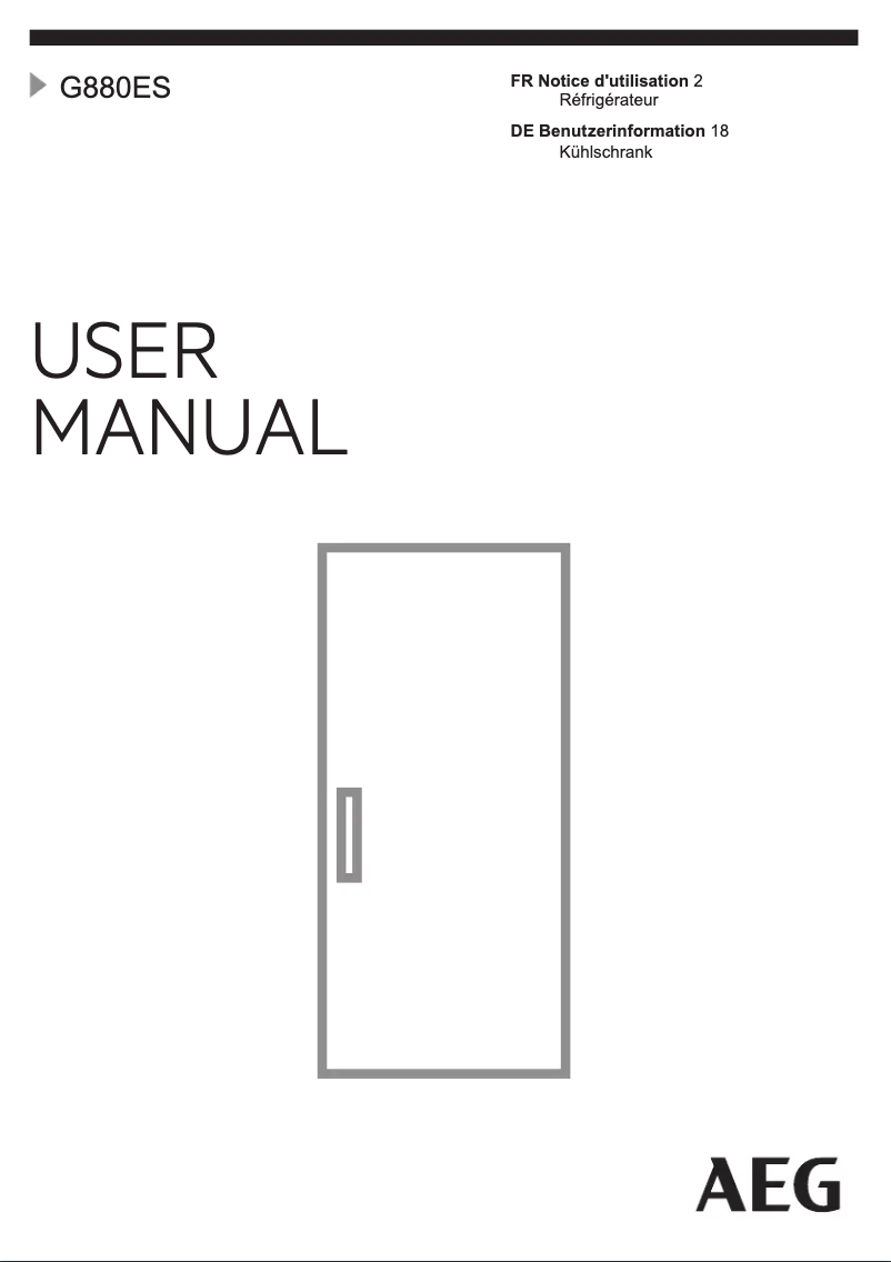 Página nº 1 - Manual de usuario AEG G880ES