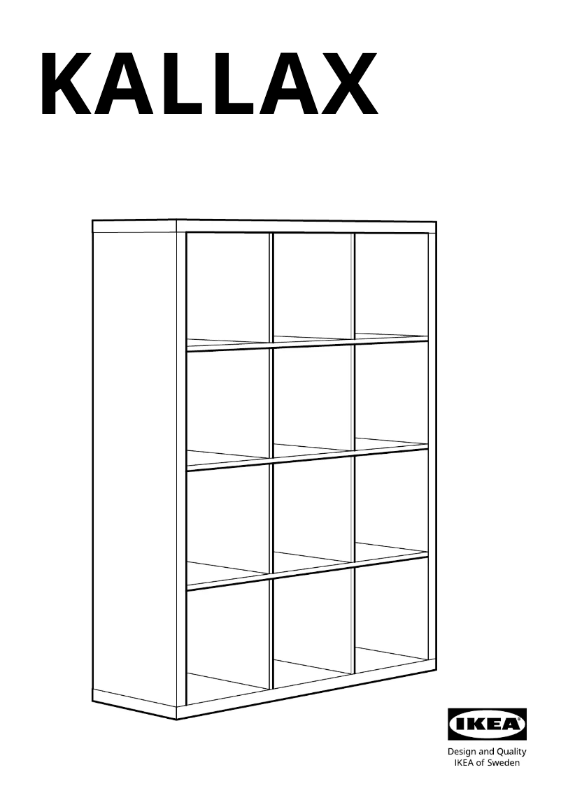 Página 1 del manual Manual de usuario Ikea KALLAX 204.099.41