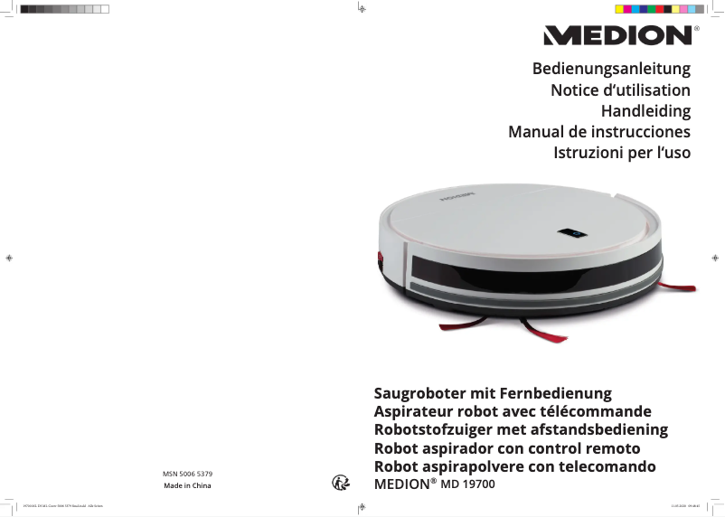 Imagen de la primera página del manual del dispositivo MD 19700