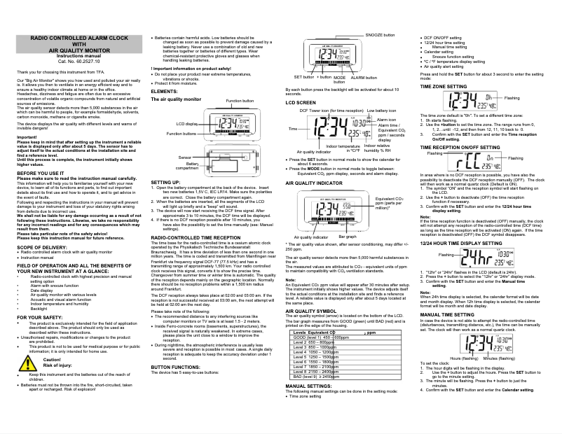 Imagen de la primera página del manual del dispositivo 60.2527.10