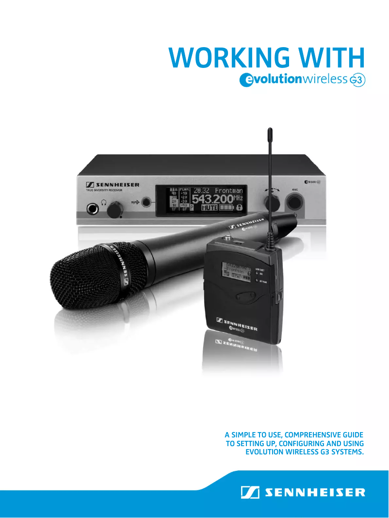 Página 1 del manual Ficha técnica Sennheiser SKM 500-945 G3