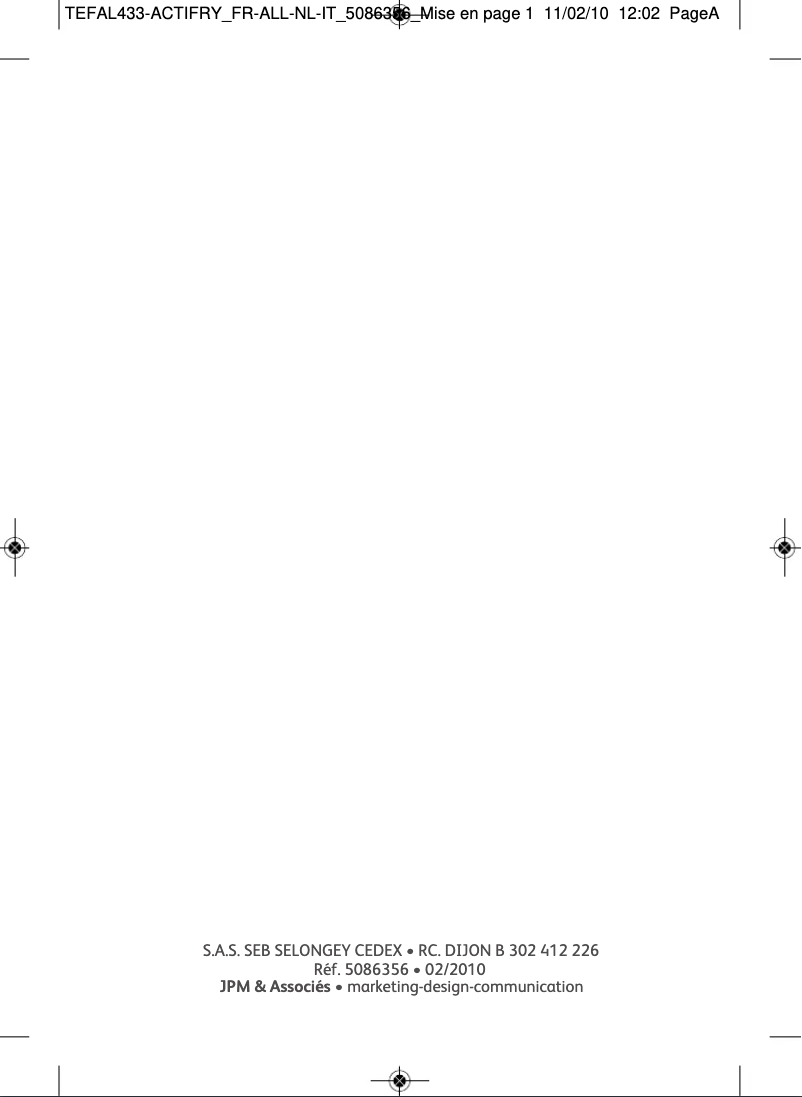 Página 1 del manual Manual de usuario Tefal AW9520