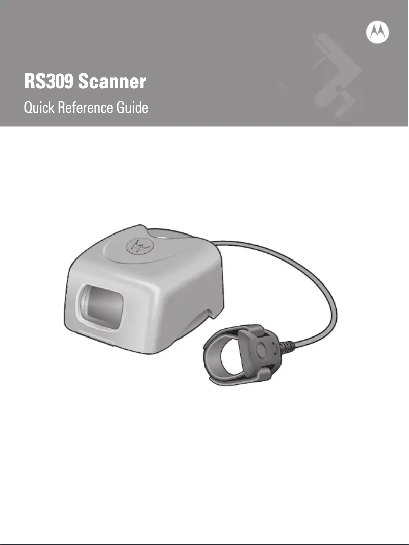 Imagen de la primera página del manual del dispositivo Symbol RS309