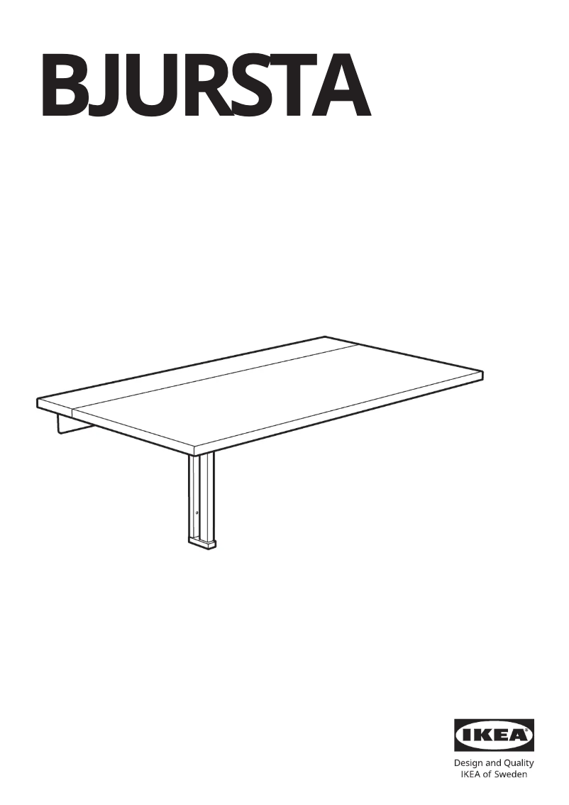 Imagen de la primera página del manual del dispositivo BJURSTA 502.175.25