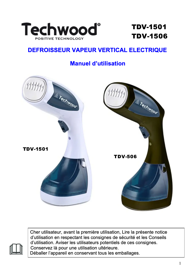 Página 1 del manual Manual de usuario Techwood TDV-1501