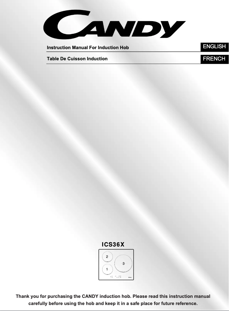 Página 1 del manual Manual de usuario Candy ICS 36X