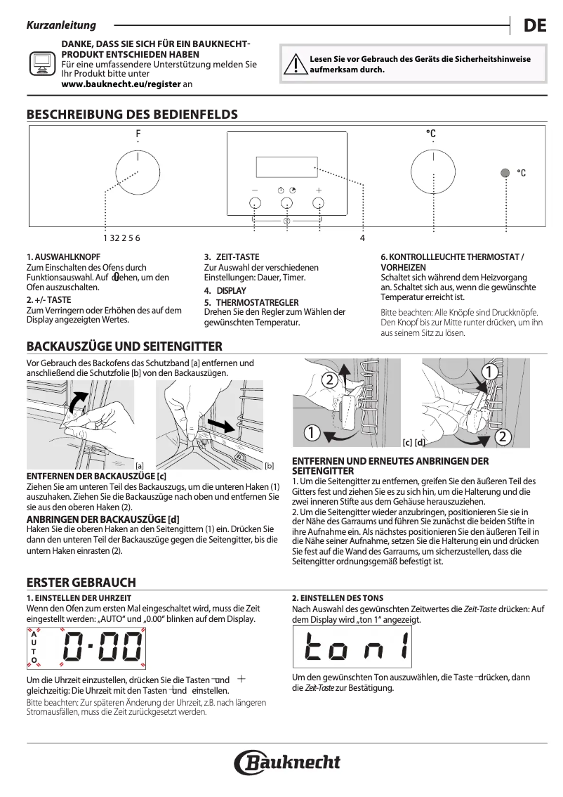 Página 1 del manual Manual de usuario Bauknecht BAR2 KN5V2 IN