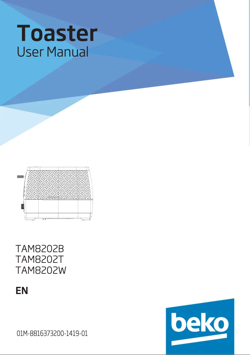 Imagen de la primera página del manual del dispositivo TAM8202G