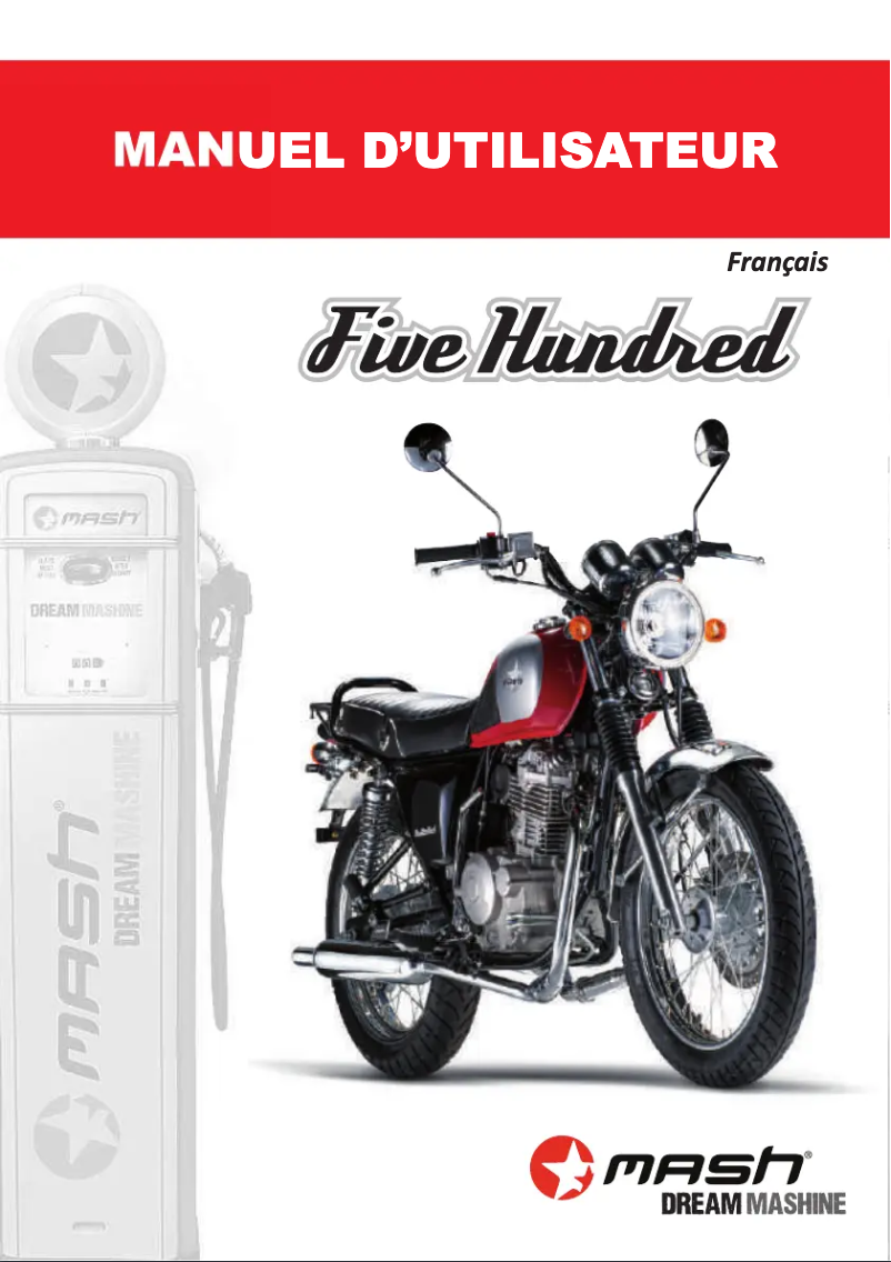 Imagen de la primera página del manual del dispositivo Five Hundred 400cc (2014)