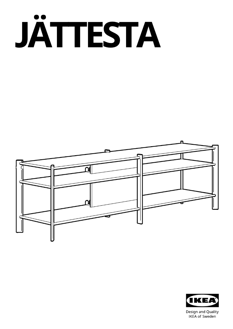 Página 1 del manual Manual de usuario Ikea JÄTTESTA 705.146.09