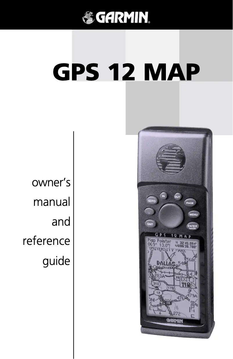 Página 1 del manual Manual de usuario Garmin GPS 12 MAP