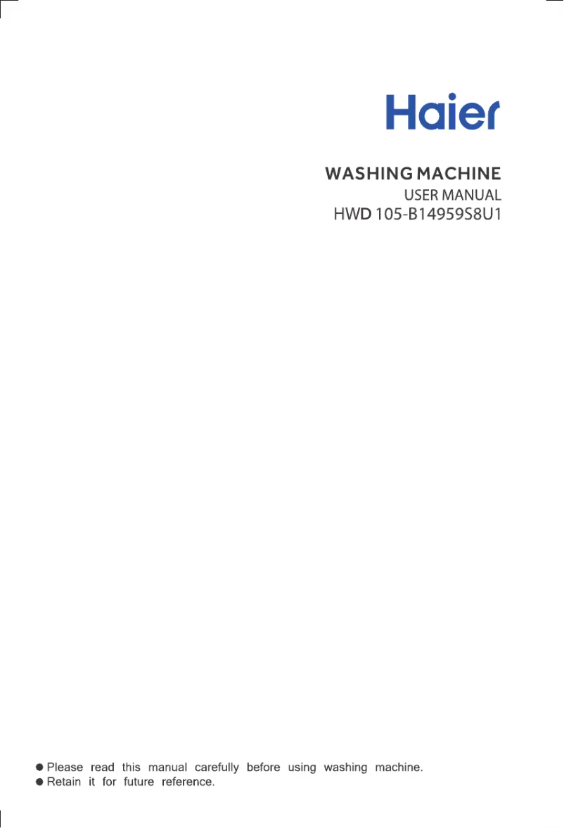 Página 1 del manual Manual de usuario Haier HWD105-B14959S8U1