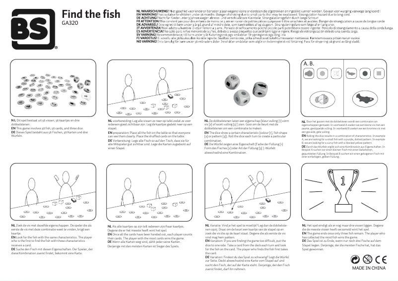 Página 1 del manual Manual de usuario BS Find the fish GA320