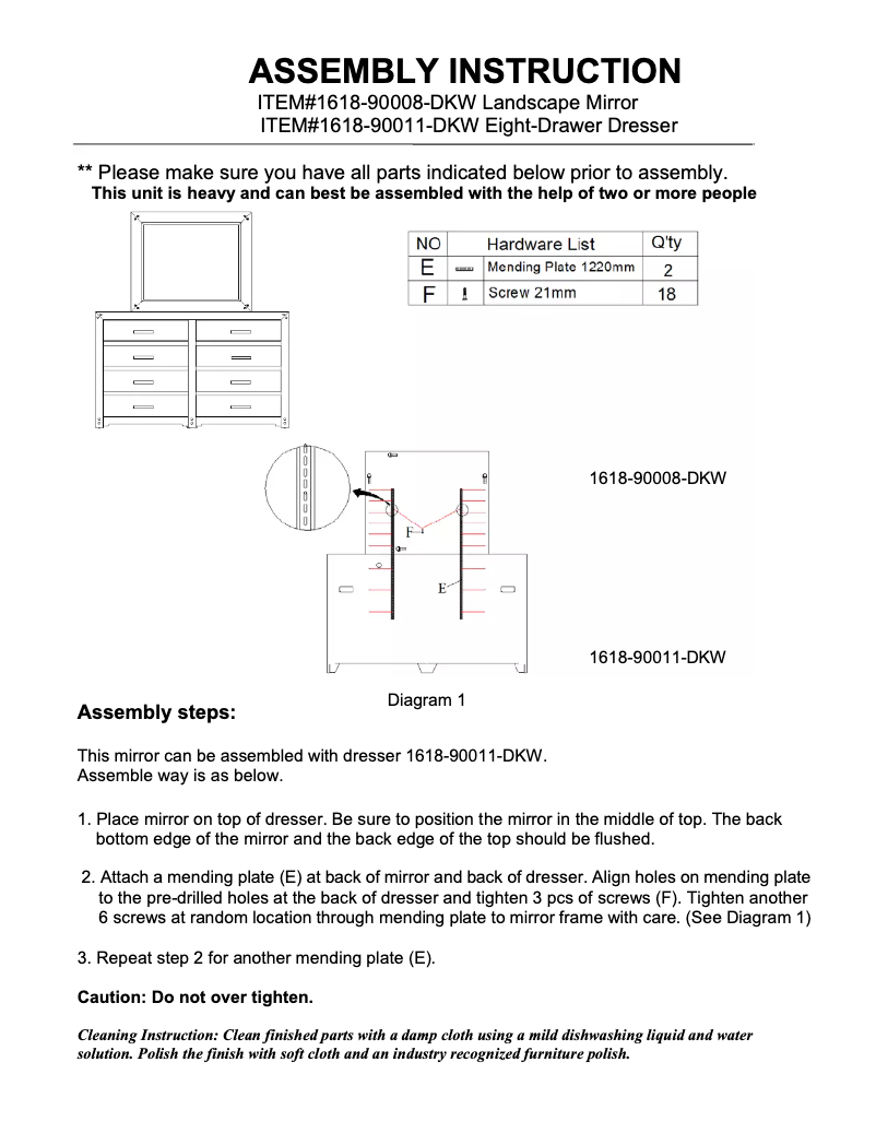 Página 1 del manual Manual de usuario Hooker 1618-90008-DKW