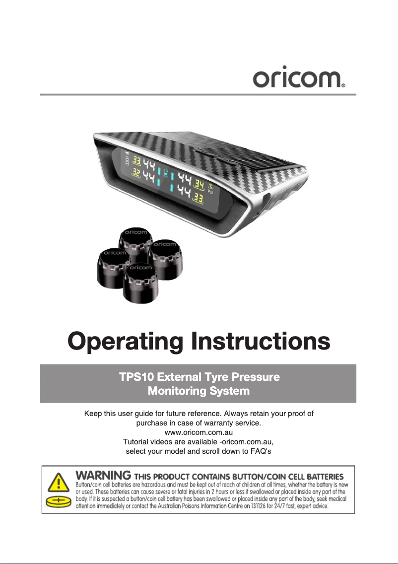 Imagen de la primera página del manual del dispositivo TPS10-6E