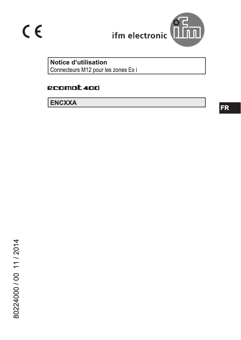 Página 1 del manual Manual de usuario IFM ENC13A