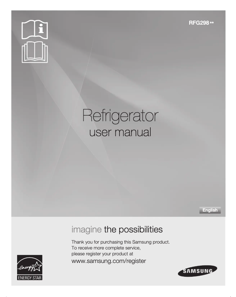 Página 1 del manual Manual de usuario Samsung RFG298AARS