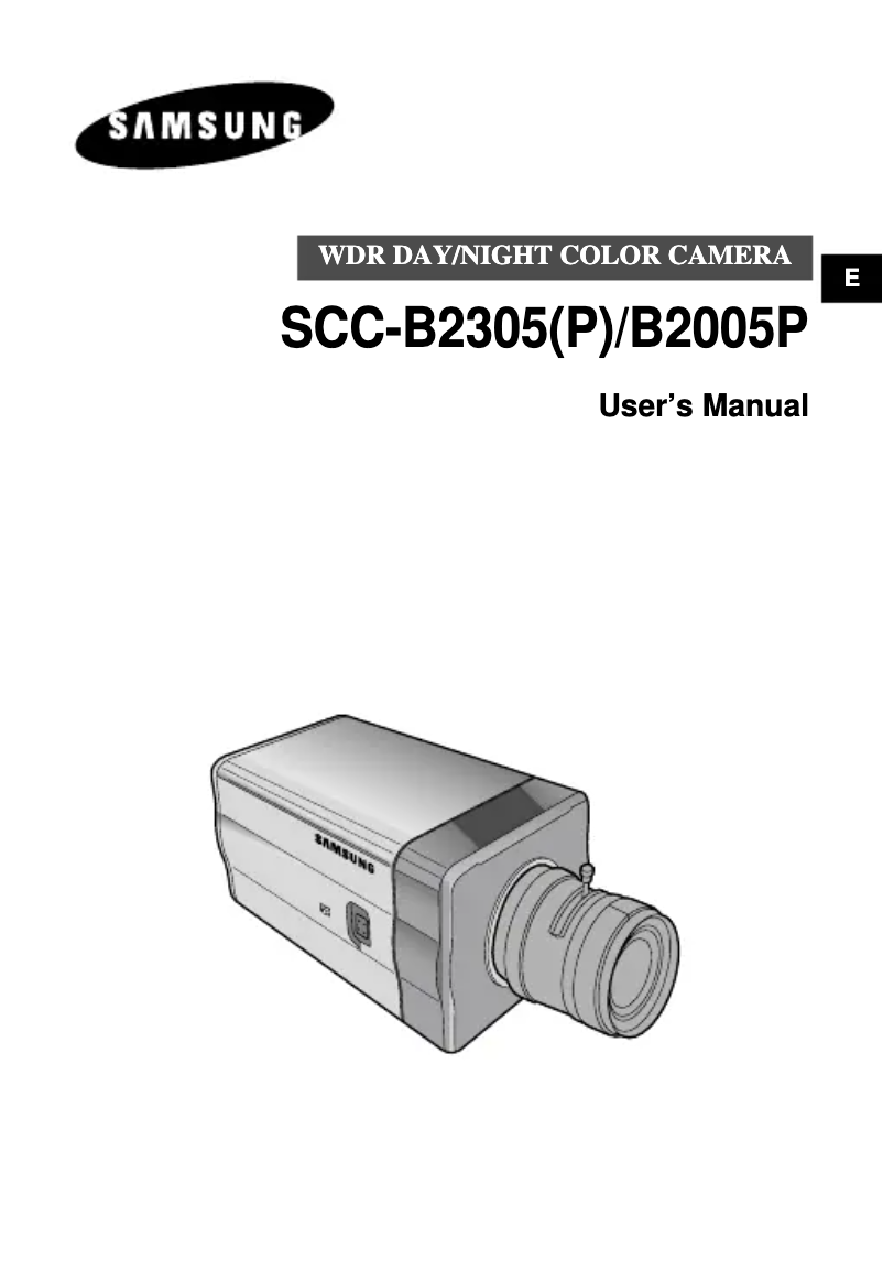 Página 1 del manual Manual de usuario Samsung SCC-B2305