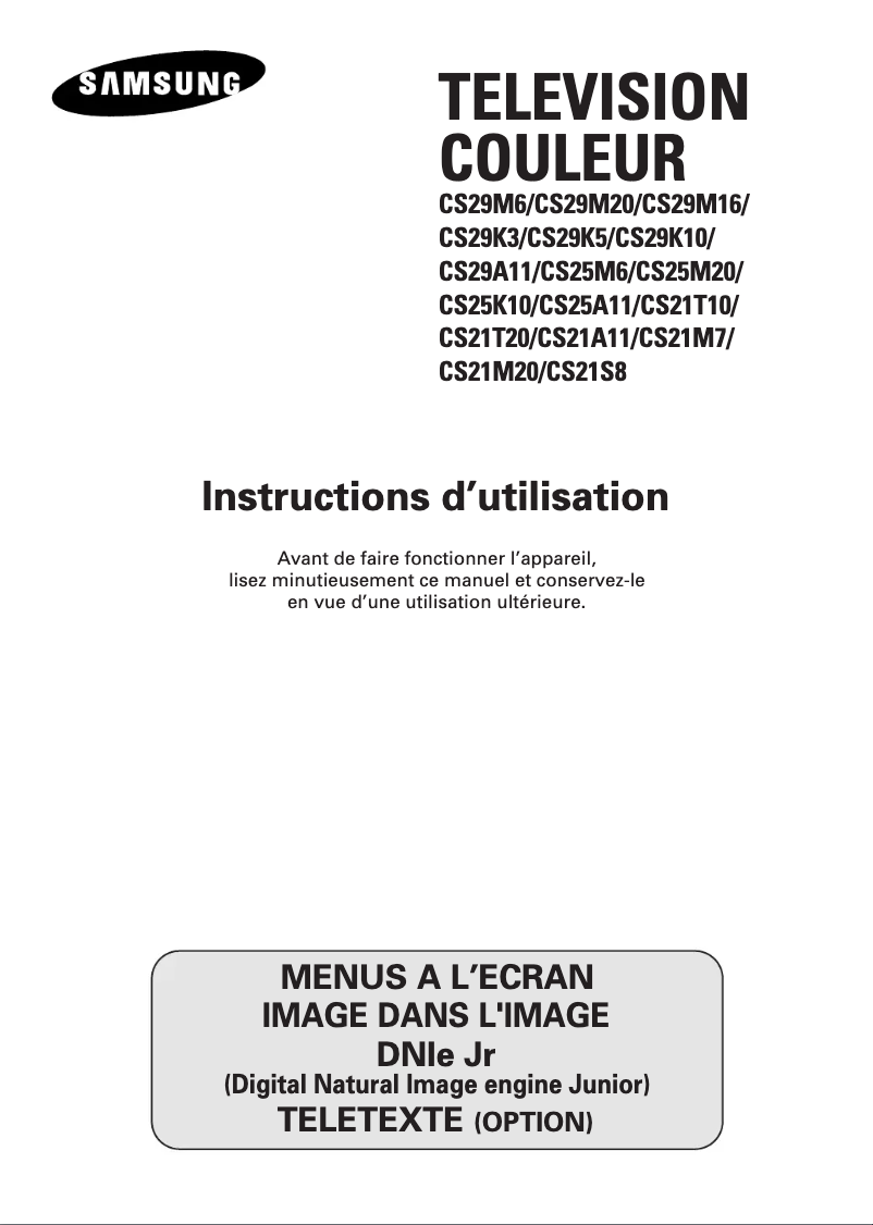 Página 1 del manual Manual de usuario Samsung CS-29M6PQ
