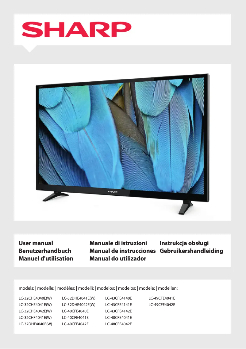 Imagen de la primera página del manual del dispositivo LC-32CHE4041E