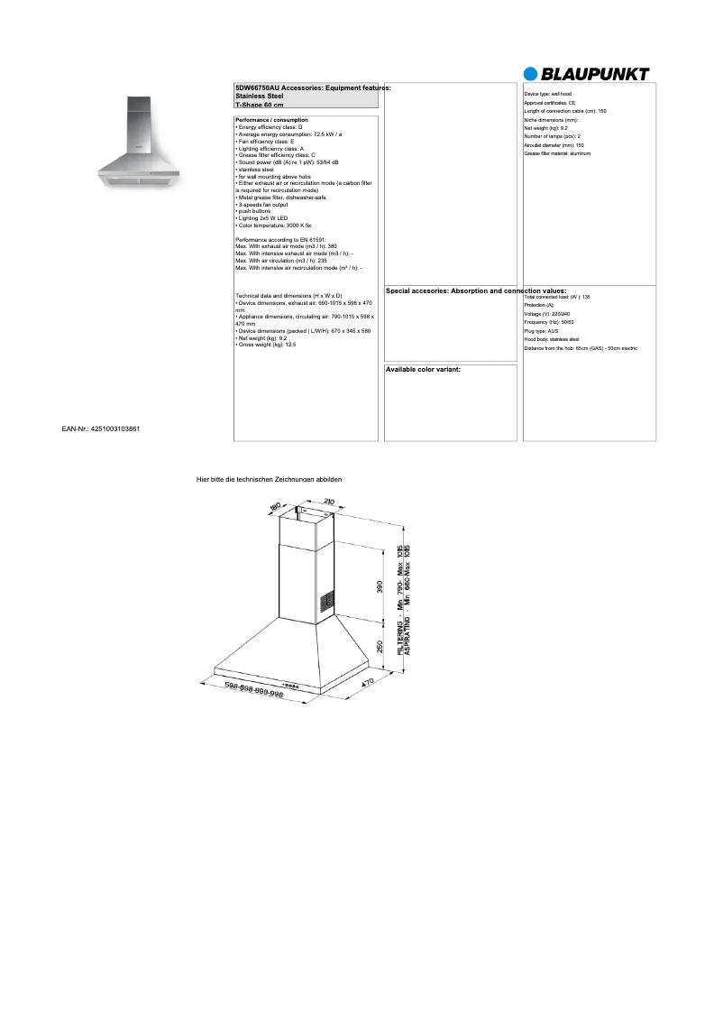 Imagen de la primera página del manual del dispositivo 5DW66750AU