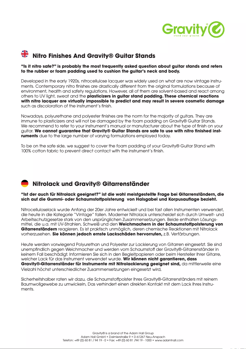 Imagen de la primera página del manual del dispositivo Vari-G 3