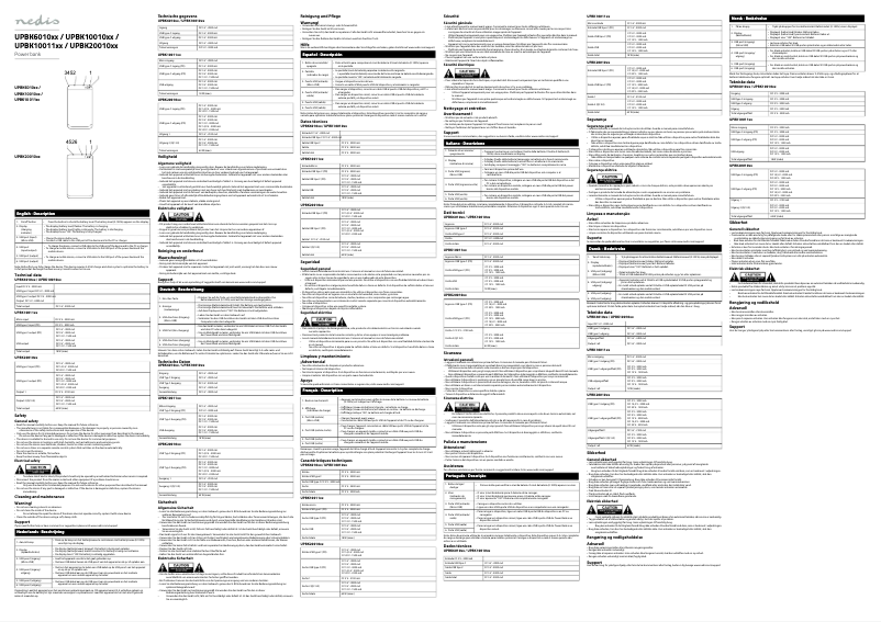 Imagen de la primera página del manual del dispositivo UPBK20010BK