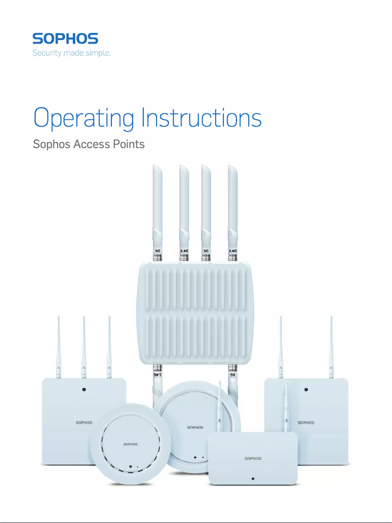 Página 1 del manual Manual de usuario Sophos AP 15C