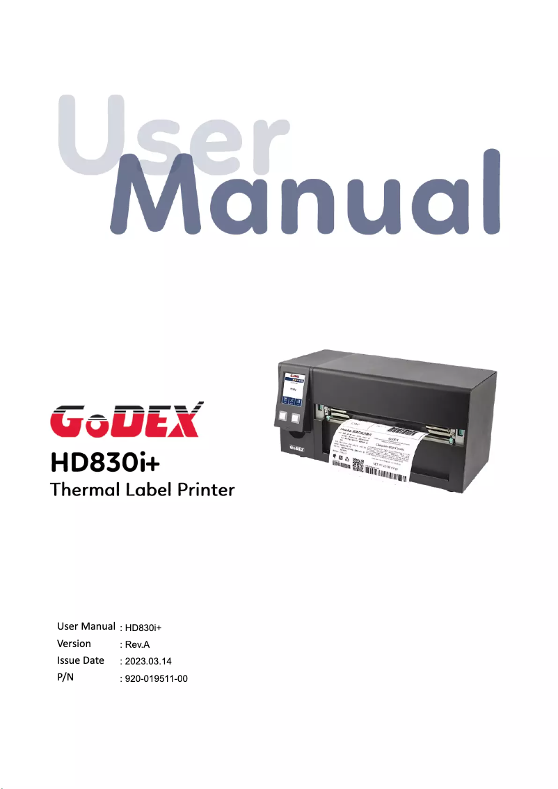Imagen de la primera página del manual del dispositivo HD830i+