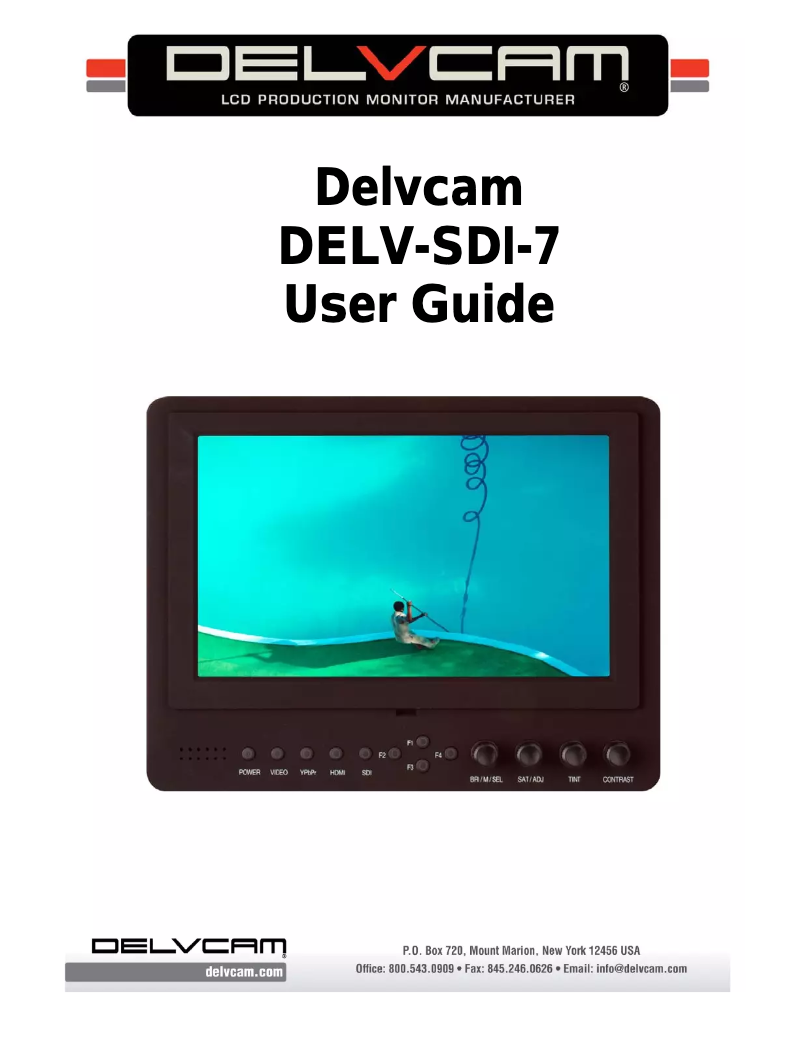 Página 1 del manual Manual de usuario Delvcam DELV-SDI-7