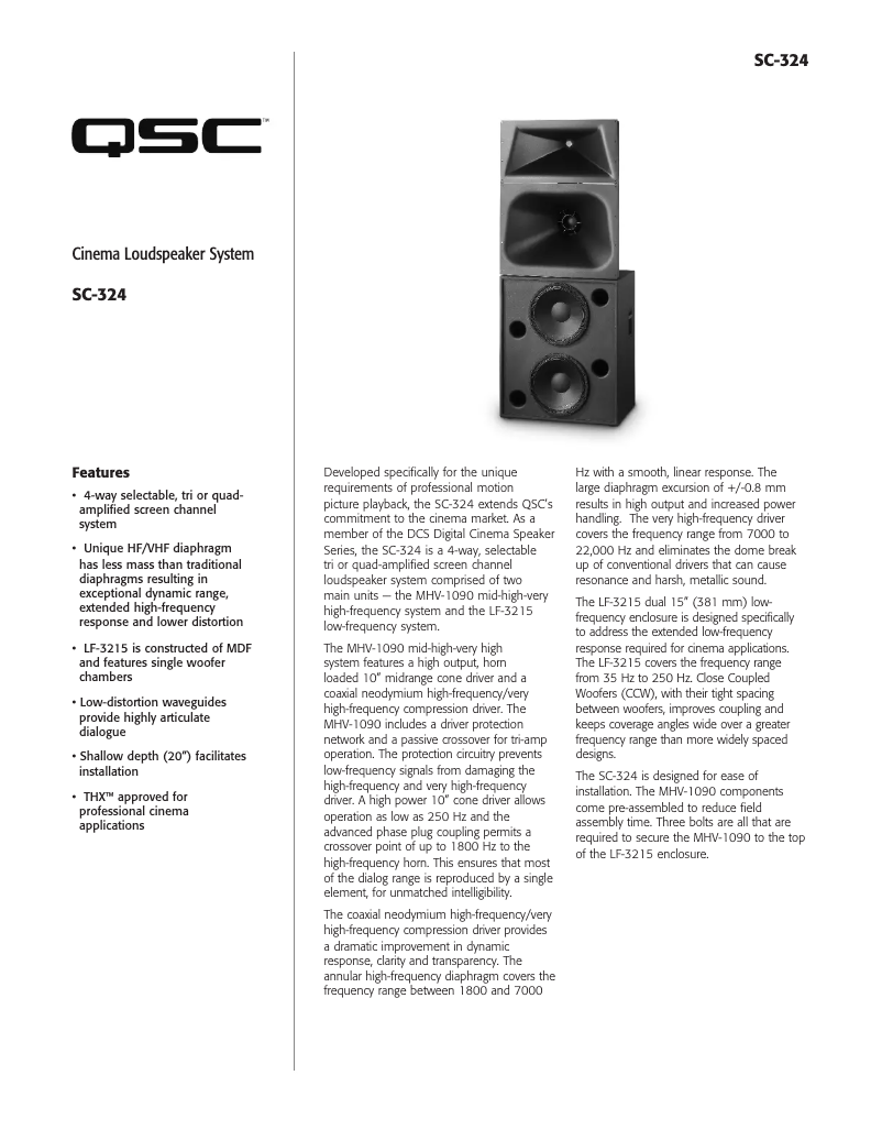 Imagen de la primera página del manual del dispositivo SC-324