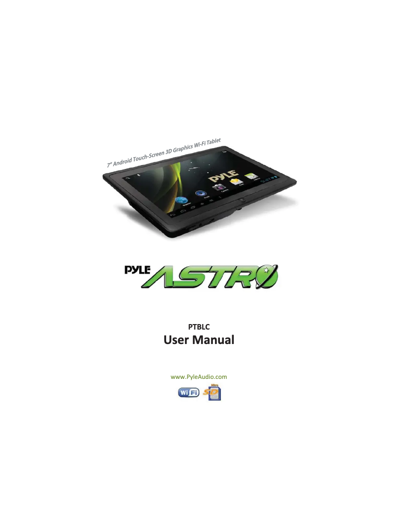 Página nº 1 - Manual de usuario Pyle Astro PTBL7C