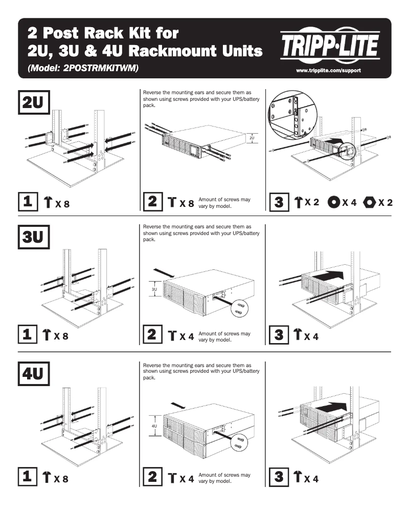 Imagen de la primera página del manual del dispositivo 2POSTRMKITWM