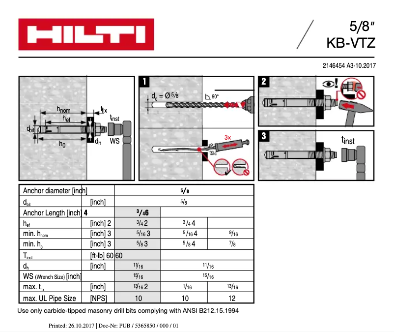 Página 1 del manual Manual de usuario Hilti VTZ CS
