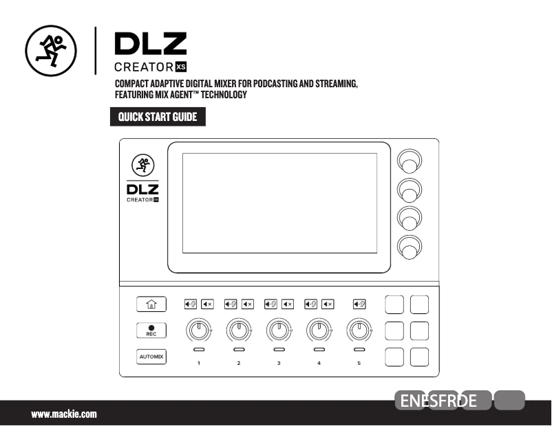 Imagen de la primera página del manual del dispositivo DLZ Creator