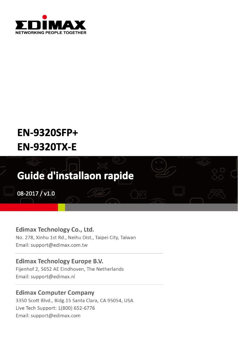 Imagen de la primera página del manual del dispositivo EN-9320SFP+