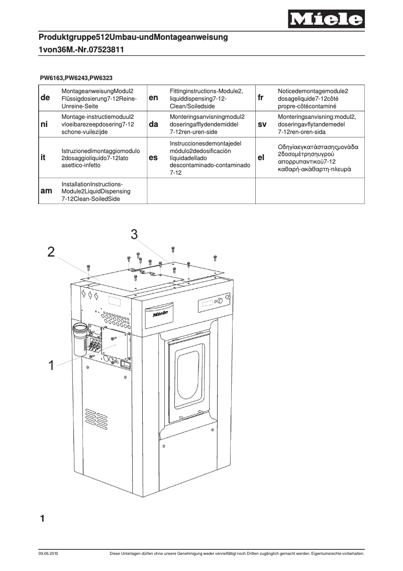 Imagen de la primera página del manual del dispositivo MF 02-RU