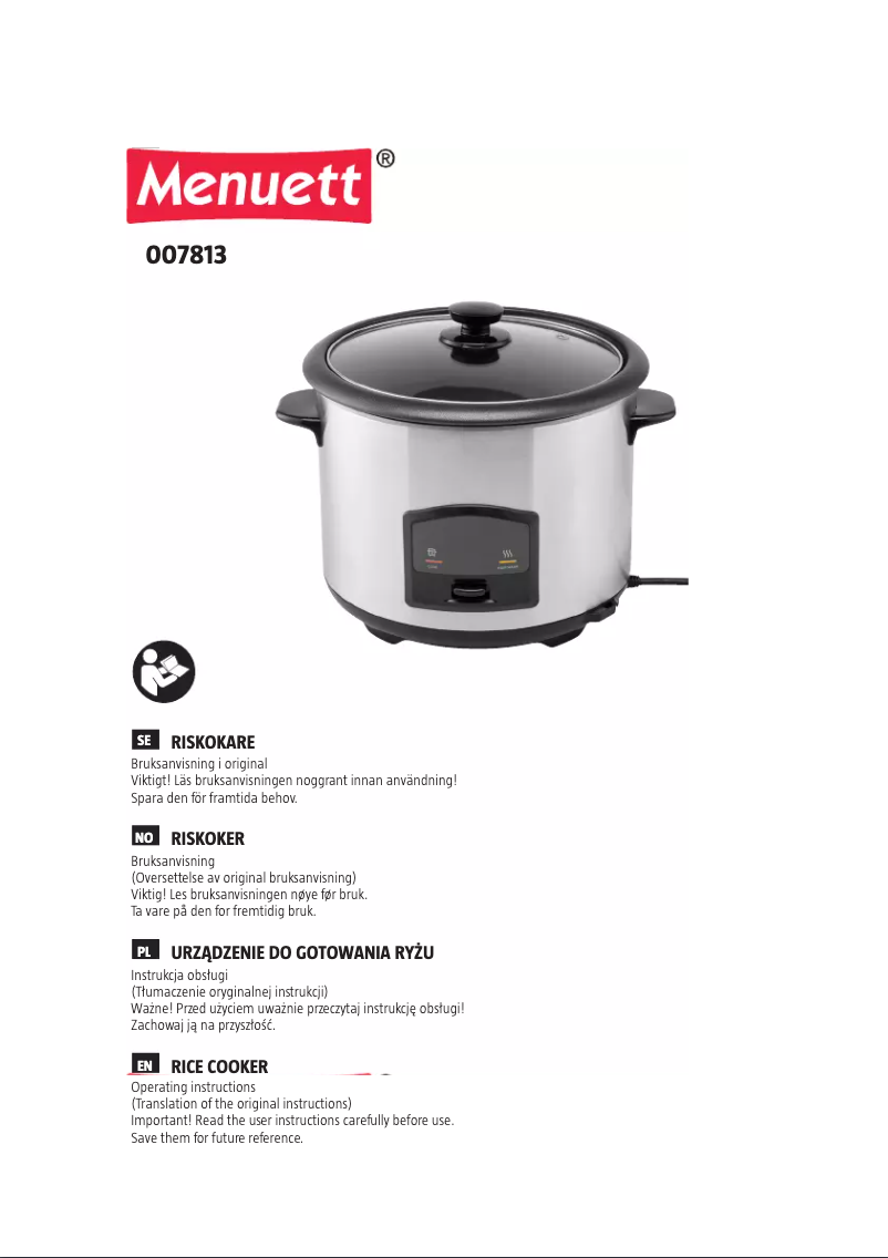 Imagen de la primera página del manual del dispositivo 007813