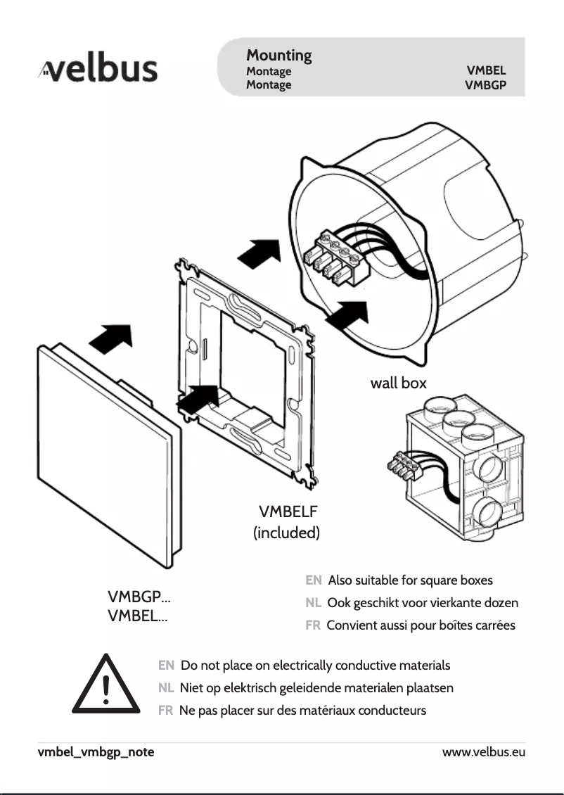Imagen de la primera página del manual del dispositivo VMBELO-W-20