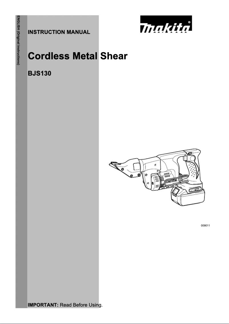 Página 1 del manual Manual de usuario Makita DJS130Z