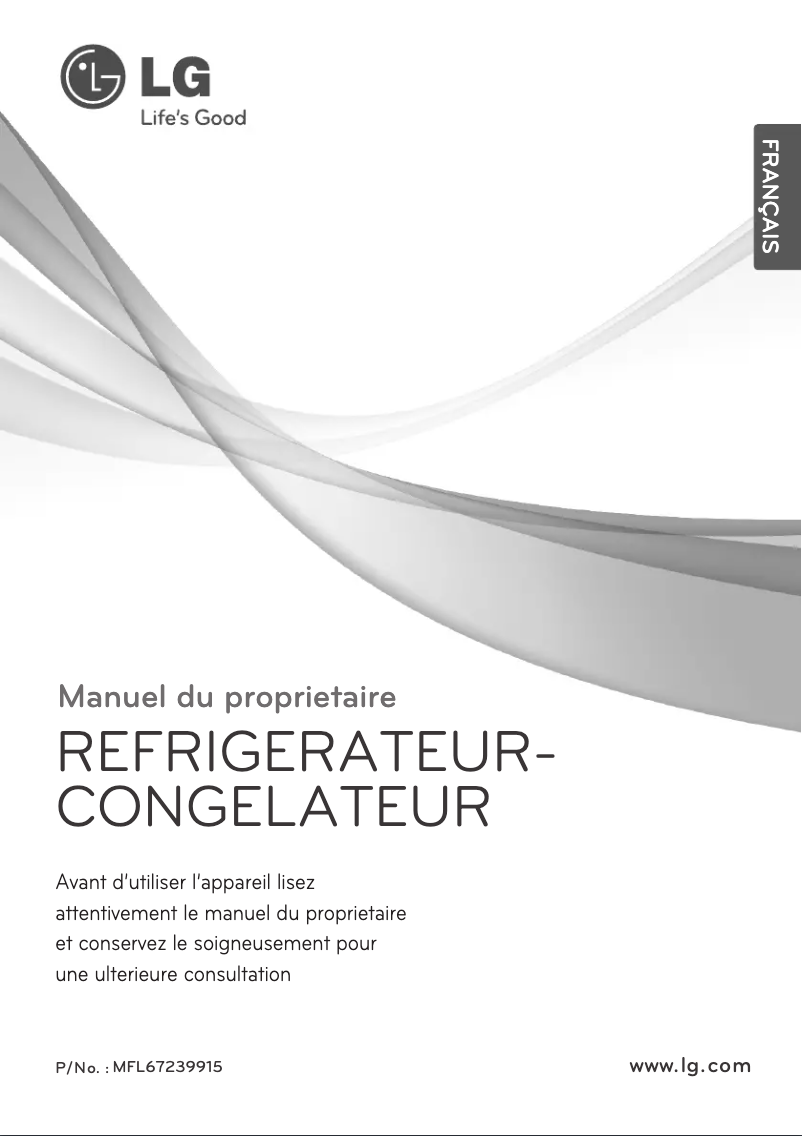 Imagen de la primera página del manual del dispositivo GR-B602GLC