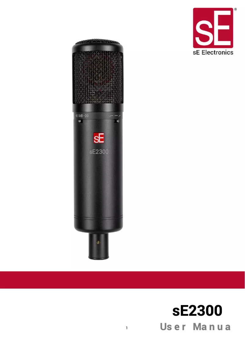 Imagen de la primera página del manual del dispositivo sE2300